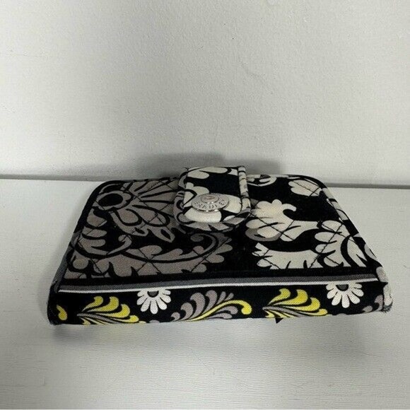 Vera Bradley Baroque Snappy Wallet Medium Snap Slim Bi-Fold Organizer With Wear - Picture 5 of 13